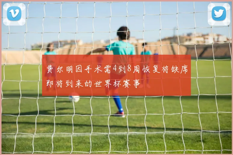费尔明因手术需4到8周恢复将缺席即将到来的世界杯赛事