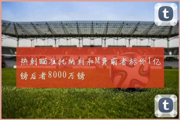 热刺瞄准托纳利和M费前者标价1亿镑后者8000万镑